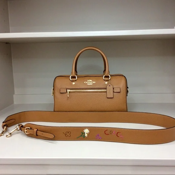 Authentic Coach Rowan Satchel With Diary Embroidery Medium Handbag Purse - Picture 12 of 13